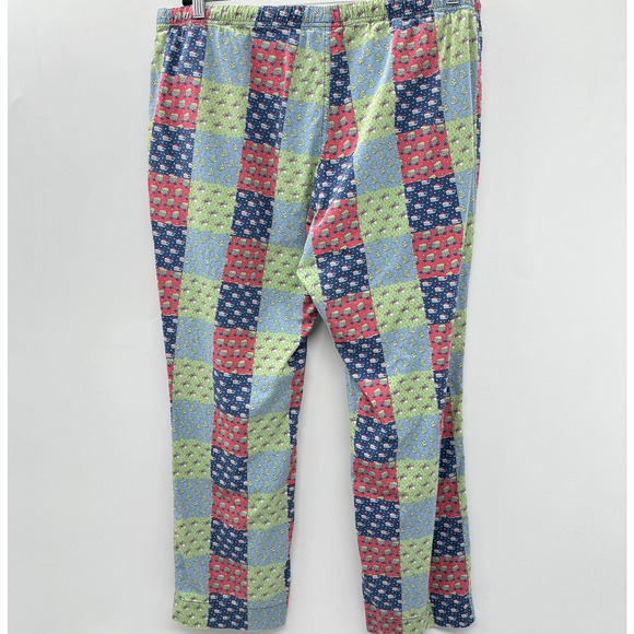 Vineyard Vines Mens Patchwork Holiday Whale Pajama Pants Sz L Multicolor Preppy - Picture 2 of 8